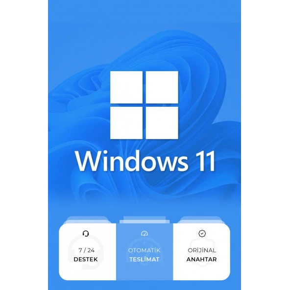 Windows 11 Pro 32-64 Bit Destekli Türkçe-İngilizce Global RETAIL Lisans Anahtarı ürün görseli 1