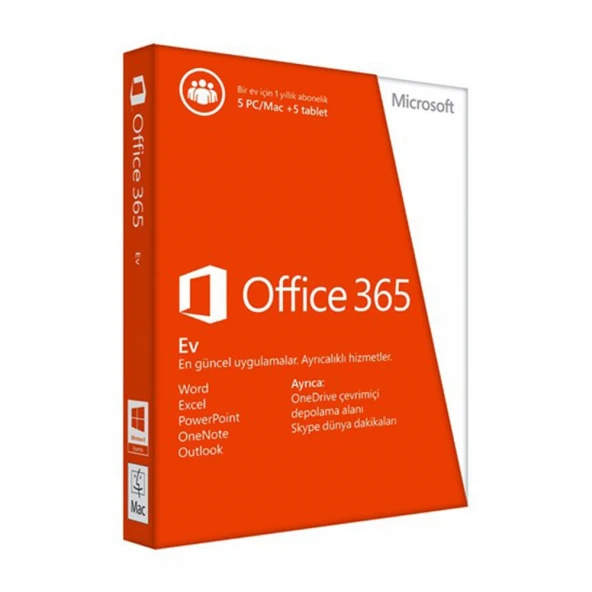 Microsoft Office 365 Pro Plus Mac 5 Cihaz Ofis Yazılımı ürün görseli 1