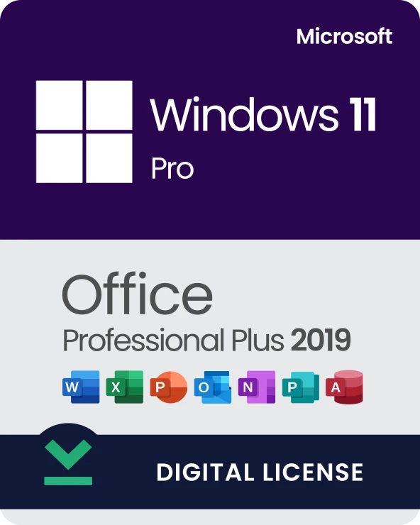 Office 2019 Pro Plus + (Windows 11 Pro Lisans Hediyeli) ürün görseli 1