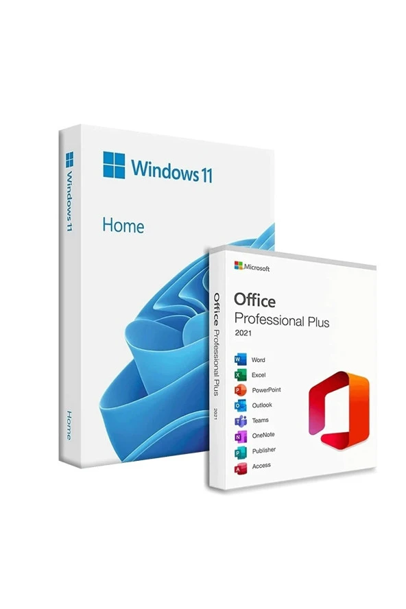 Windows 11 Home '' Office 2021 Pro Plus 32-64 Bit Türkçe-İngilizce Global Destekli ürün görseli 1