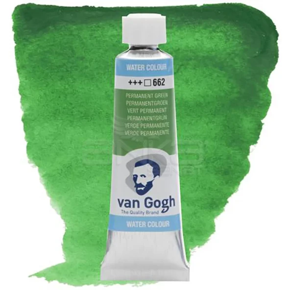 Van Gogh Tüp Sulu Boya 10ml Permanent Green 662 ürün görseli 1