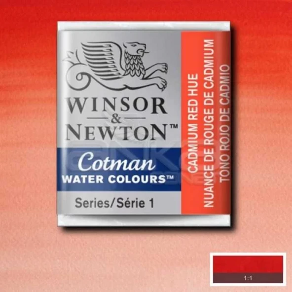 Winsor & Newton Tablet Sulu Boya No:095 Cadmium Red Hue ürün görseli 1
