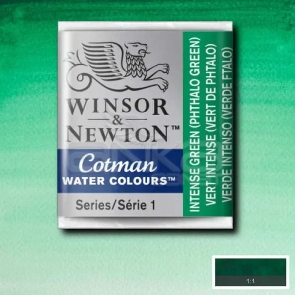 Winsor & Newton Tablet Sulu Boya No:329 Intense Green ürün görseli 1