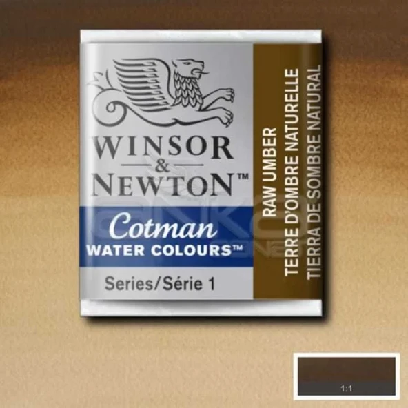 Winsor & Newton Tablet Sulu Boya No:554 Raw Umber ürün görseli 1