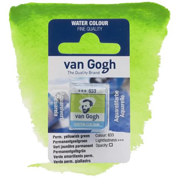 Van Gogh Tablet Sulu Boya Yedek Perm Yellowish Green 633 ürün görseli 1