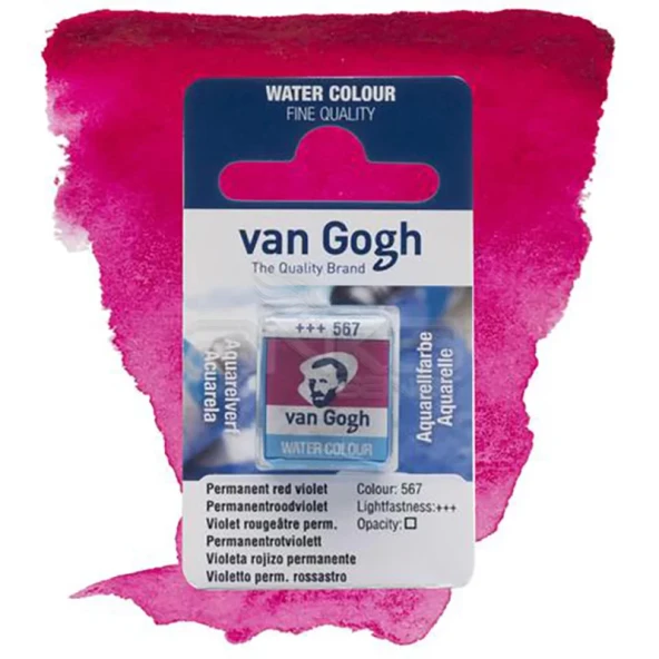 Van Gogh Tablet Sulu Boya Yedek Perm Red Violet 567 ürün görseli 1