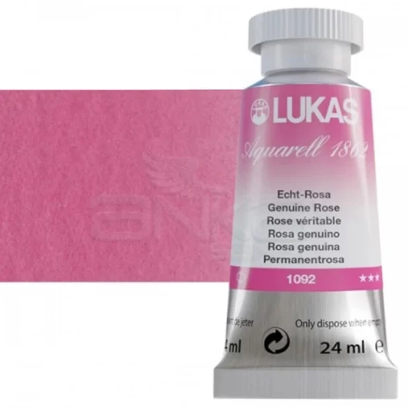 Lukas Aquarell 1862 Artist 24ml Sulu Boya 1092 Genuine Rose Seri 2 ürün görseli 1