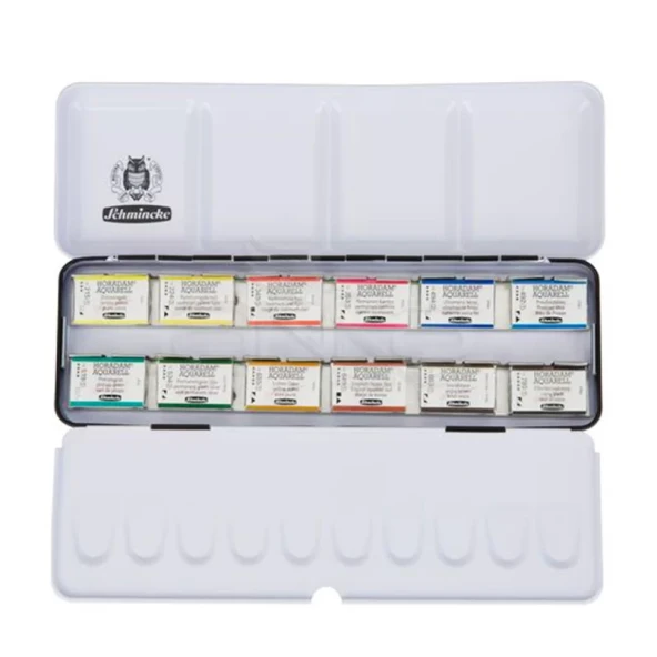 Schmincke Horadam Aquarell Sulu Boya Seti 12 Renk 1/1 Tablet Kod:74 312 ürün görseli 1