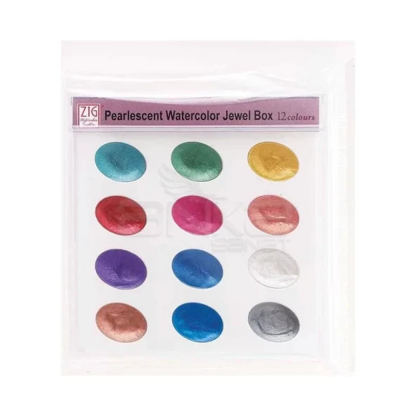 Zig Sulu Boya 12li Pearlescent Set ürün görseli 1