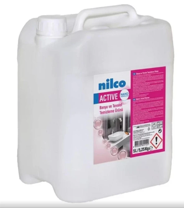 Nilco ACTİVE Banyo ve Tuvalet Temizlik Ürünü 5 L/5,25 KG ürün görseli 1