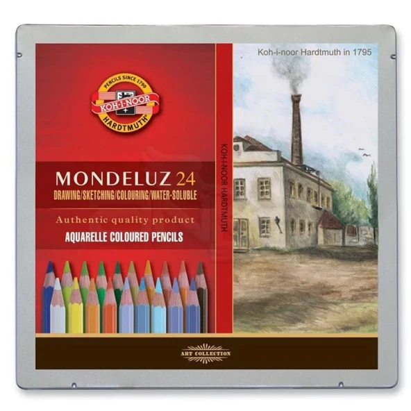 Koh-i-Noor Mondeluz Aquarell Sulu Boya Kalem Seti 24lü Landscape ürün görseli 1