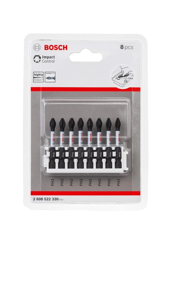 Bosch 2608522330 50mm PH2 (8x) Impact Control Vidalama Ucu ürün görseli 1