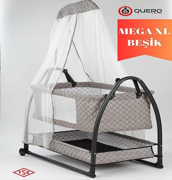 Quero Diva Anne Yanı Sallanır Beşik 0-18 Ay / Gri ürün görseli 1