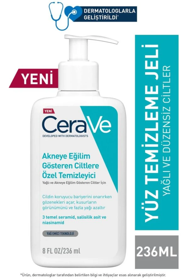 CeraVe Akneye Eğilim Gösteren Ciltler İçin Özel Temizleyici 236 ML ürün görseli 1