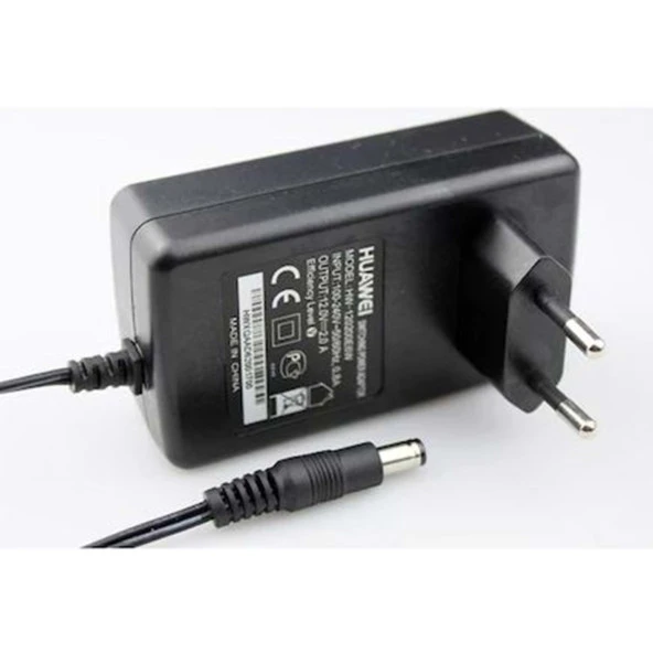 Huawei AdSIFIR ÜRÜN RESMİ ORJİNAL GARANTİLİsl/VDSL2/Modem Roter Adaptörü 12 V 1 A Kalın Uçlu+Hediye ürün görseli 1