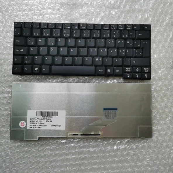 Acer TravelMate 3000 3010 3020 3030 3040 TM3000 ZH2 Klavye Siyah TR AEZH2TNA030 9J.N4282.S0T ürün görseli 1