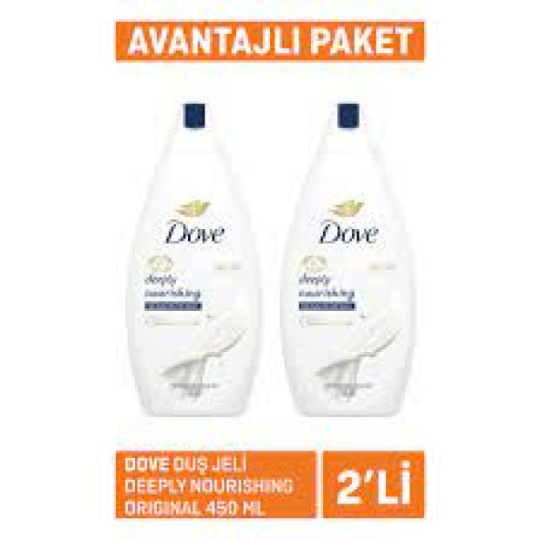 Dove Deeply Nourishing Nemlendirici Duş Jeli 500 Ml X2 ürün görseli 1