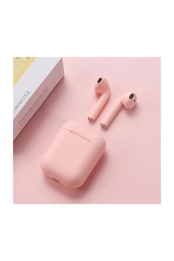 Y5 2019 HUAWEİ - Y9 PRİME 2019 HUAWEİ UYUMLU İNPODS PEMBE KABLOSUZ BLUETOOTH KULAKLIK ürün görseli 1