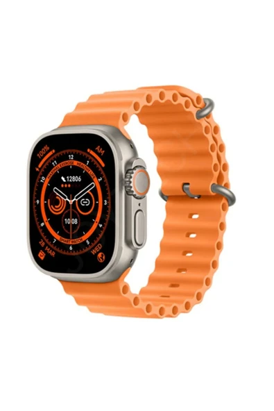 AbaTech SAMSUNG S7 - S7 EDGE - S8 - S8 PLUS UYUMLU WATCH 8 800T ULTRA 49MM AKILLI SAAT ÇİFT KORDONLU ürün görseli 1