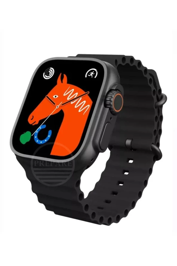 AbaTech SAMSUNG A70 - SAMSUNG A71 UYUMLU WATCH 8 800T ULTRA 49MM AKILLI SAAT ÇİFT KORDONLU ürün görseli 1