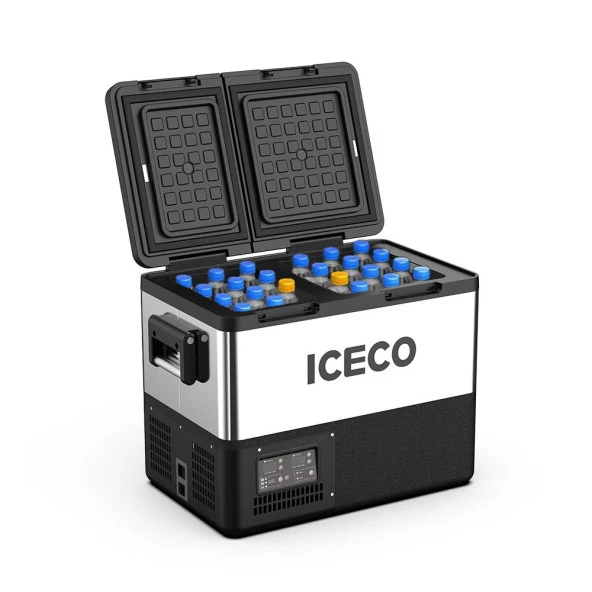 ICECO TCD55 12/24Volt 55 Litre Çift Bölmeli Outdoor Kompresörlü Oto Buzdolabı/Dondurucu ürün görseli 1