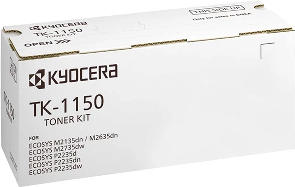 KYOCERA TK-1150 Orjinal Toner m2135dn m2635dn m2735dw p2235 m2235 ürün görseli 1