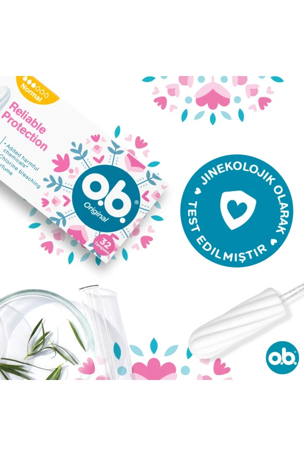 O.b. Original Normal Tampon 32'Li Paket - Resim 4