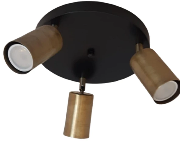 MYLİGHTS  PLOFONYER HAREKETLİ LED APLİK AVİZE SPOT TAVAN LED AVİZE  ÜÇLÜ ürün görseli 1