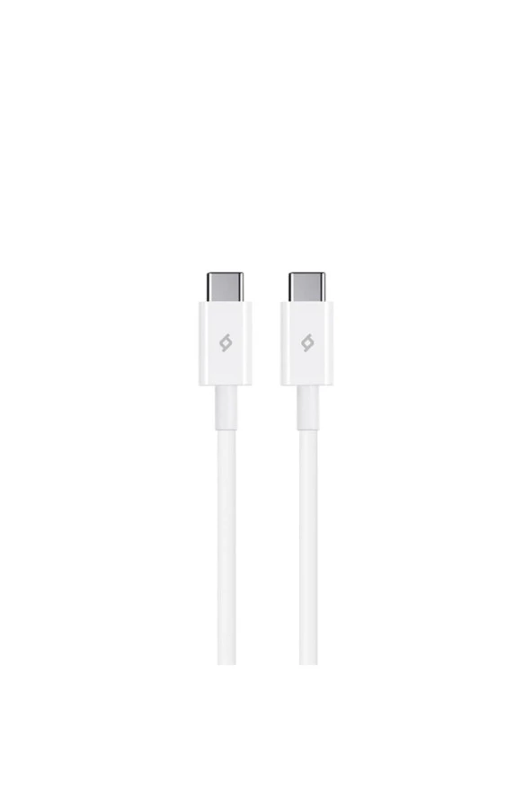 Ttec 2DK36B USB-C - USB-C 120cm 60W PD/QC Hızlı Şarj/Data Kablosu Beyaz ürün görseli 1