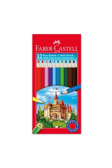 FABER CASTEL/12 Lİ KURU BOYA KARTON ürün görseli 1