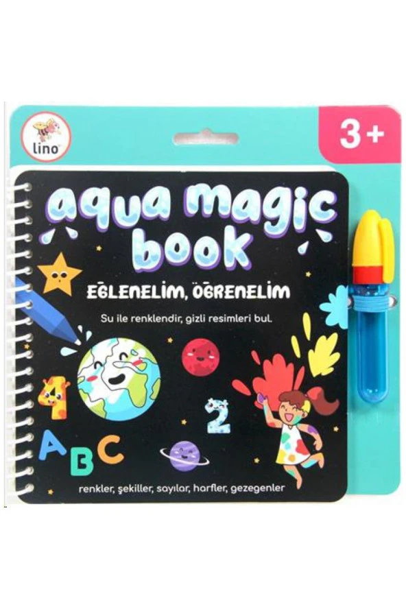 Aqua Magic Book Eğlenelim, Öğrenelim (SİHİRLİ BOYAMA KİTABI) Tfl-1004 ürün görseli 1