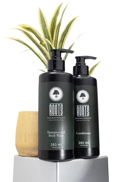 Roots Aromatherapy Shampoo and Body Wash 380 ml +Conditioner 380 ml ürün görseli 1