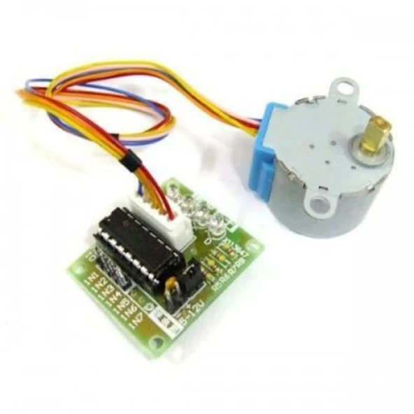 2 adet 28 BYJ-48 Redüktörlü Step Motor ve ULN2003A Step Motor Sürücü ürün görseli 1