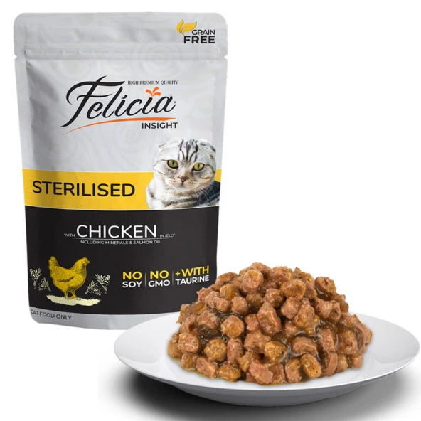Felicia Tahılsız Tavuklu Kısır Yaş Mama 85 Gr ürün görseli 1
