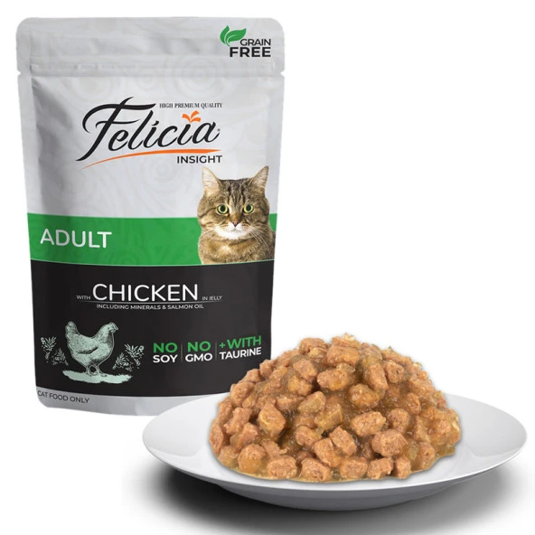Felicia Tahılsız Tavuklu Yetişkin Yaş Mama 85 Gr ürün görseli 1