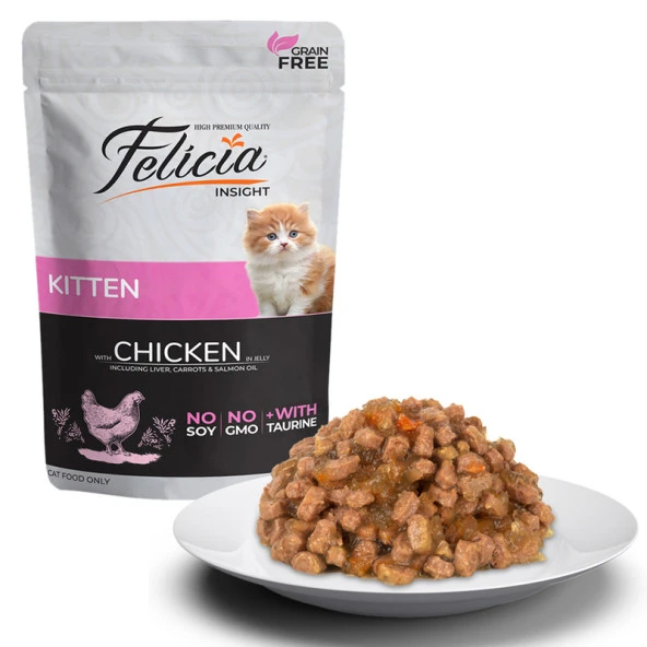Felicia Tahılsız Tavuklu Yavru Yaş Mama 85 Gr ürün görseli 1