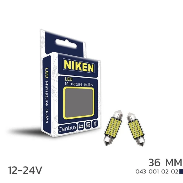 Niken Led Ampul Sofit Canbus Led 36Mm 12-24V ürün görseli 1