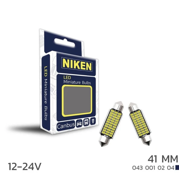 Niken Led Ampul Sofit Canbus Led 41Mm 12-24V ürün görseli 1