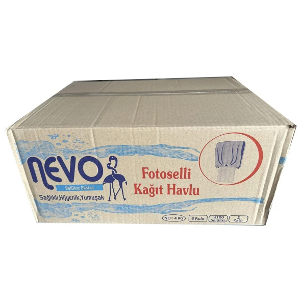 Nevo Hareketli Rulo Kağıt Havlu - Makine Havlusu - 4 Kg. - 21 Cm. - 2 Kat - 6'lı Koli ürün görseli 1