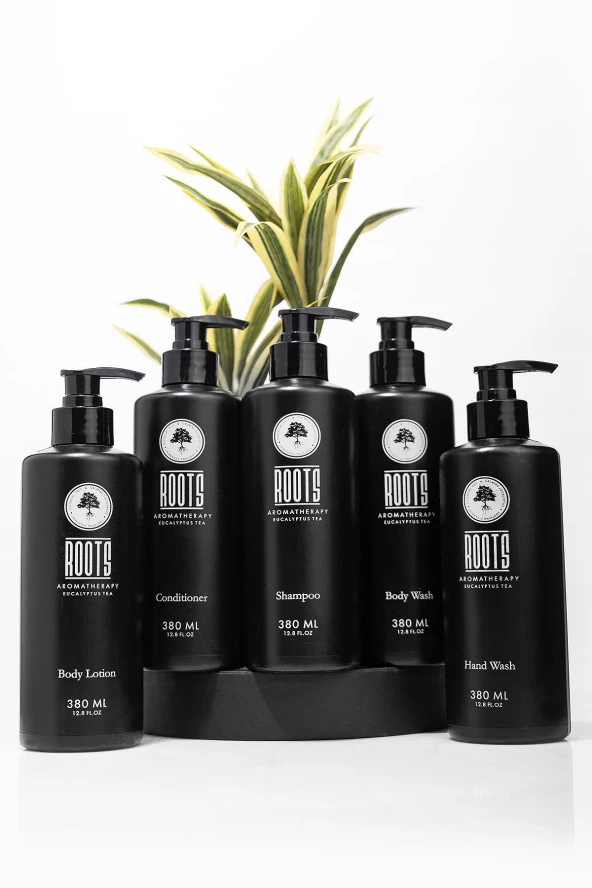 Roots Aromatherapy 5 Lİ SET 380 ml ( Shampoo + Conditioner + Body Wash + Body Lotion + Hand Wash ) ürün görseli 1