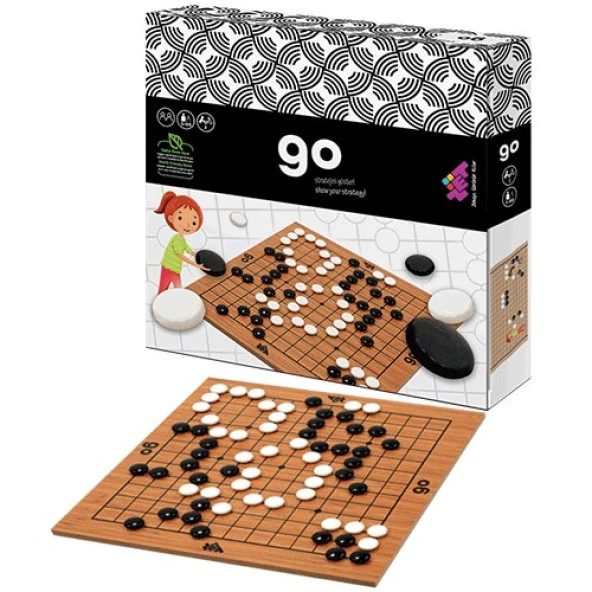 GO Ahşap Zeka ve Akıl Oyunu 5+ Yaş 2 Oyuncu (13x13 cm) ürün görseli 1