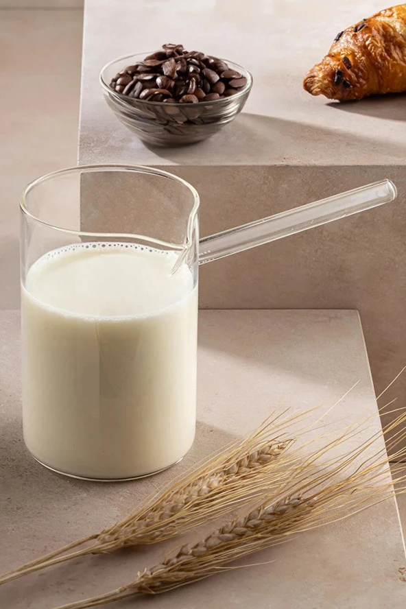 Tohana cam cezve 400 ml. saplı borosiklat cezve ürün görseli 1