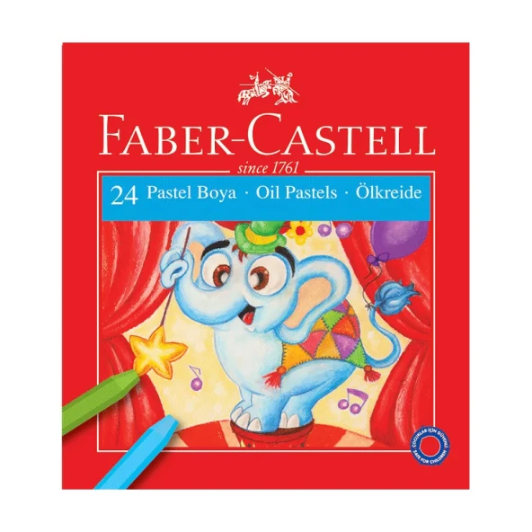 FABER-CASTELL REDLİNE PASTEL BOYA 24 RENK KARTON KUTU (125324) ürün görseli 1