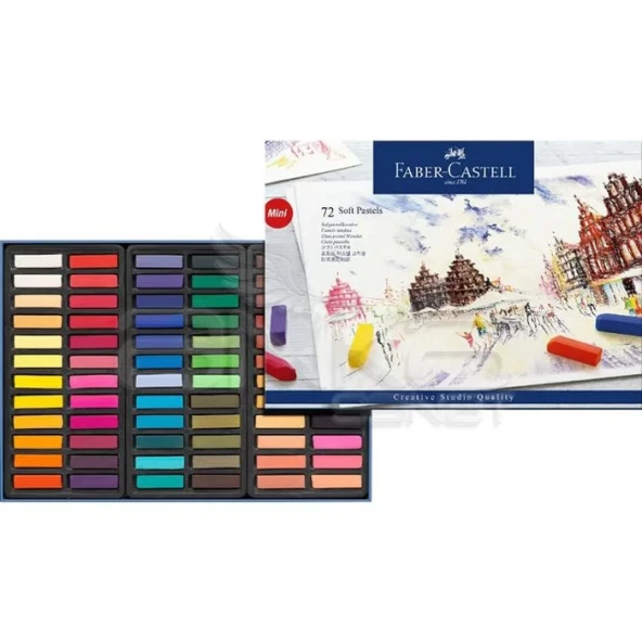 Faber Castell Creative Studio Yarım Boy Soft Pastel 72li ürün görseli 1