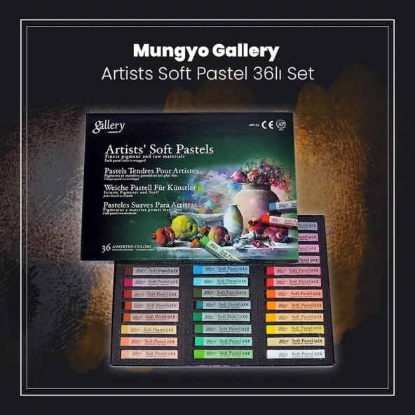 Mungyo Gallery Artists Soft Pastel 36lı Set - Resim 2