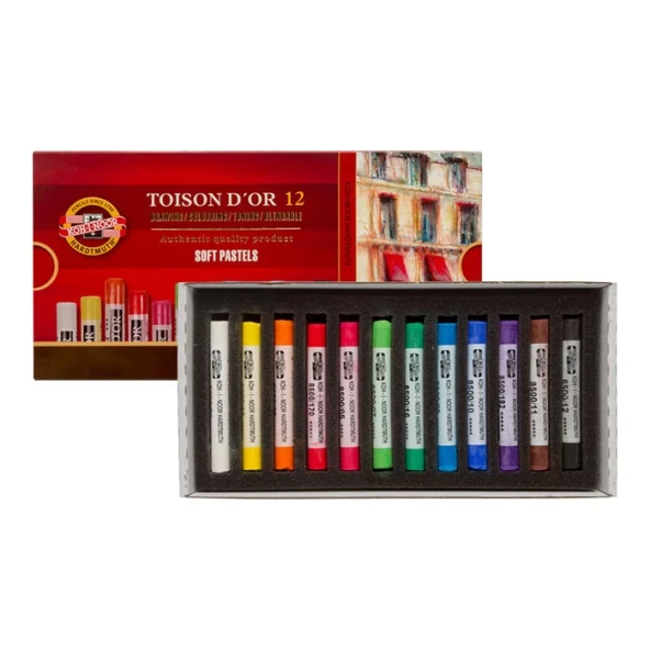 Koh-i-Noor Toison Dor Soft Pastel Boya 12li (8512) ürün görseli 1
