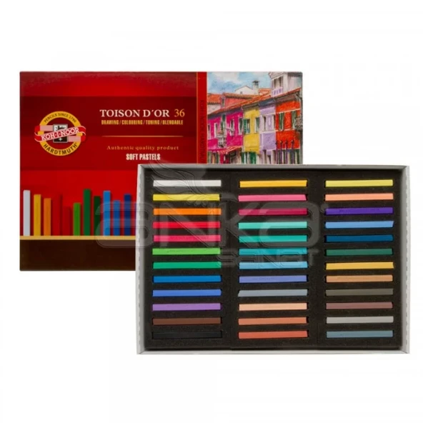 Koh-i-Noor Toison Dor Soft Pastel Köşeli 36lı (8585) ürün görseli 1
