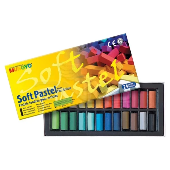 Mungyo Soft Pastel 24lü Set Yarım Boy ürün görseli 1