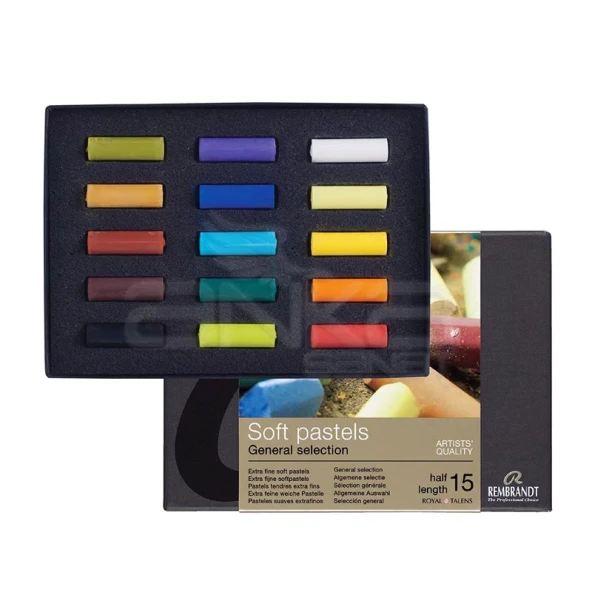 Rembrandt Soft Pastel Yarım Boy 15li ürün görseli 1