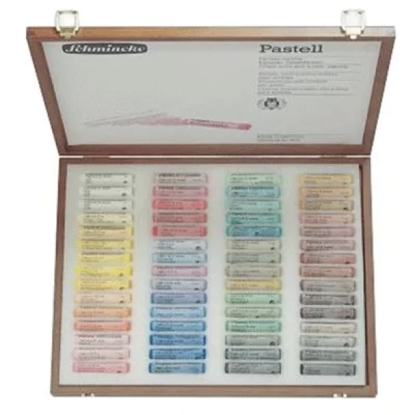 Schmincke Soft Pastel Boya Seti Cardboard 60lı Ahşap Kutu ürün görseli 1